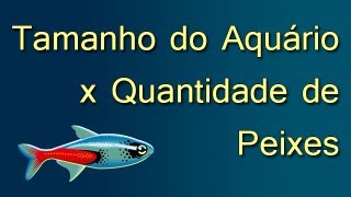 Tamanho do Aquário x Quantidade de Peixes super população [upl. by Munn]