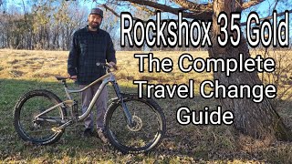 Rockshox 35 Gold How to Change the Travel A Comprehensive Guide Tips and Tricks [upl. by Enilamme150]