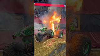 Grave Digger Weston Anderson Burns it to the Ground in Freestyle Southaven 2024 monsterjam [upl. by Alina]