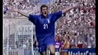 CHRISTIAN VIERI  Tutti i gol ai Mondiali con le radiocronache di Riccardo Cucchi Radio Rai [upl. by Rokach]