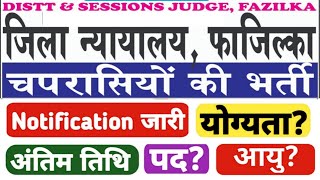 peon new vacancy 2024district court peon vacancy 2024fazilka court vacancy 2024court new vacancy [upl. by Vikky21]