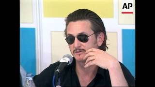 Sean Penn attends press conference to launch September film 11th project [upl. by Aniarrol]