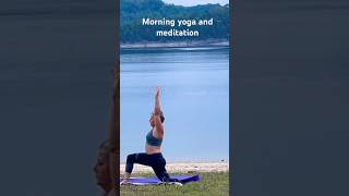 Morning Yoga and Meditation MoveWithNicole yoga meditation onewithchrist onewithnature [upl. by Nigen]