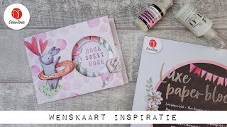 Wenskaart inspiratie  Peekaboo kaart  Nescofiets [upl. by Aitan]