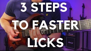 My 3 Steps To Improve Speed amp Clarity On Fast Licks [upl. by Pittman]