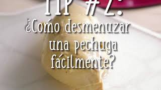 ¿Cómo desmenuzar una pechuga fácilmente Tips de Cocina [upl. by Ayota]