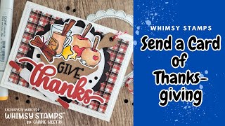 Whimsy Stamps quotGive Thanksquot Card [upl. by Einnij]