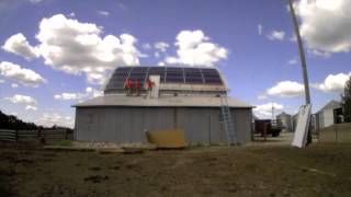 Rhodes Angus Farm Solar Array Installation Timelapse [upl. by Dobbins]