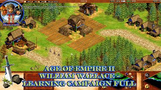 Age of Empires II The Age of Kings  William Wallace Learning Campaign Full [upl. by Peters]