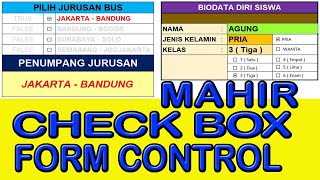 Cara Mudah Check Box Form Control [upl. by Shaun]