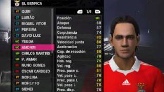 PES 2010 Faces  SL Benfica [upl. by Nibur]