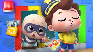 Little Police Chases Thief  Policeman Neo  Police Car  Kids Songs  Learn Colors  BabyBus [upl. by Aiden799]