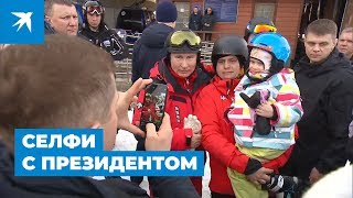 Владимир Путин покатался на горных лыжах в Сочи с Александром Лукашенко [upl. by Ardnaeed]