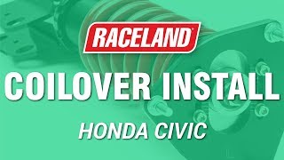 How To Install Raceland EM2 Civic Coilovers [upl. by Mckale]