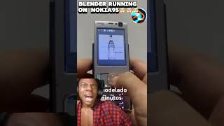 Blender running on Nokia95🤯🤯🤯viral blender 3danimation blender3d blendertutorial trending [upl. by Swanson202]