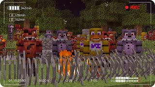 APOCALIPSIS DE ANIMATRÓNICOS FNAF EN MINECRAFT  RETO DE LA BASE VS APOCALIPSIS EN MINECRAFT [upl. by Oster]