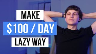 Laziest Way to Make Money Online For Beginners 100day [upl. by Urbanna]