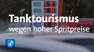 Hohe Spritpreise Deutsche fahren zum Tanken nach Polen [upl. by Sergent]