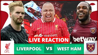 Live Reaction Liverpool v West Ham  Ronde 3 EFL Carabao Cup Musim 202425 [upl. by Enyalahs]