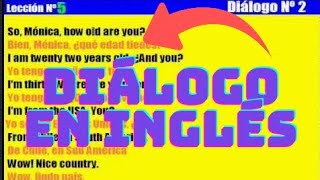 Curso de Inglés 5 Diálogo Nº 2 de conversación en inglés [upl. by Bridgid725]