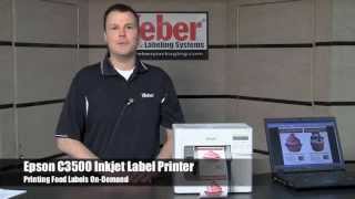 Epson C3500 Food Label Printer [upl. by Yadroc]