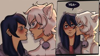 Chat Blanc x Marinette Miraculous Ladybug Comic Dub Movie [upl. by Elinnet]