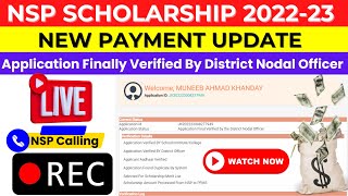 NSP Scholarship 202223 Payment Update  Live Call Recordig  Payment Date FreshRenewal Students [upl. by Zora]