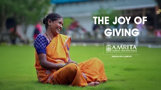 Joy of giving  Amrita Bengaluru campus [upl. by Arliene]