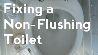 Toilet Wont Flush  Toilet Siphon Replacement for Close Coupled Toilet [upl. by Ecirtnom]