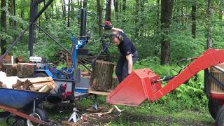 Log Splitter and Jib Crane [upl. by Latona]