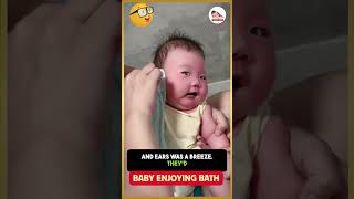 BABY ENJOYING BATH 🥰BABYVIDEOS babybath babyshorts [upl. by Holihs]