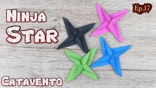 Origami Throwing Catavento Shuriken  How To Making a Ninja Weapon Tutorial  Actually Throw Ep17 [upl. by Alain189]