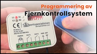 Enkel programmering av Fjernkontrollsystem [upl. by Widera]