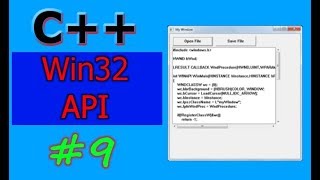 Windows GUI Programming with CC  Win32 API   Part 9  Save File Dialog and Scrollbars [upl. by Vite694]