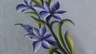 FABRIC PAINTING TUTORIAL FABRIC PAINTING ON CLOTHES [upl. by Columba]