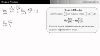 Reguła de lHospitala [upl. by Ferullo]