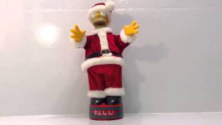 Homer Simpson Christmas Singing Dancing Santa  TheMadBirdH [upl. by Alracal]