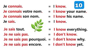 Phrases simples pour apprendre langlais facilement  partie 10 ✪✪✪easy sentences to learn french 🌿 [upl. by Enella]