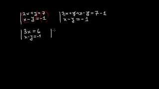 Математика 8 клас Системи линейни уравнения чрез събиране [upl. by Nahsar]