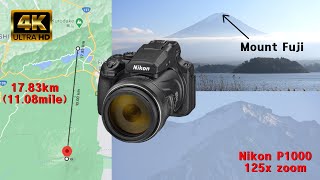 4K Nikon Coolpix P1000 Zoom test Mount Fuji in Japan shorts [upl. by Lamdin]