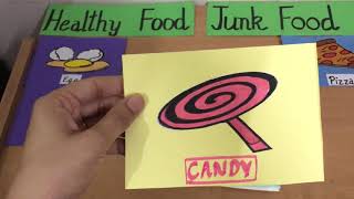 Healthy and Junk Food Activity for Class 1 [upl. by Yelekreb]