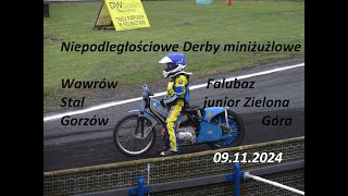 Niepodległościowe Derby miniżużlowe Wawrów Stal Gorzów  Falubaz junior Zielona Góra 09112024 [upl. by Scheld]