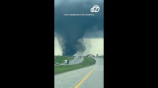 Powerful tornadoes tear across Nebraska Iowa [upl. by Ringsmuth]