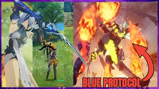 o NOVO BLUE PROTOCOL MOBILE vs VELHO BLUE PROTOCOL PC blueprotocol tencent [upl. by Lottie]