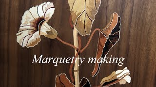 Marquetry making marquetry cabinet part 1 [upl. by Ponton]