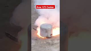 Anar testing vs cooker diwali2024 diwali shorts testing fireworks [upl. by Trygve]