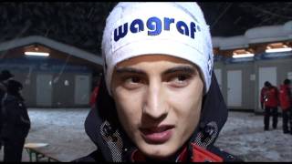 Maciej Kot po konkursie w Bischofshofen  SkiJumpingpl [upl. by Ayekram]