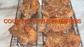 Low Country Style Deep Fried Ribs Fried Ribs Recipe [upl. by Isbella]