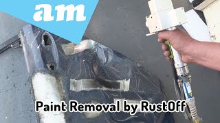 Paint Removal Car Paint by RustOff Laser Cleaning Tested with Different Cleaning Patterns [upl. by Wernda]