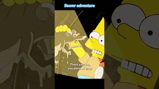 Barts sewer adventure Season 21 Episode 9 shorts funny simpsons [upl. by Elberfeld119]